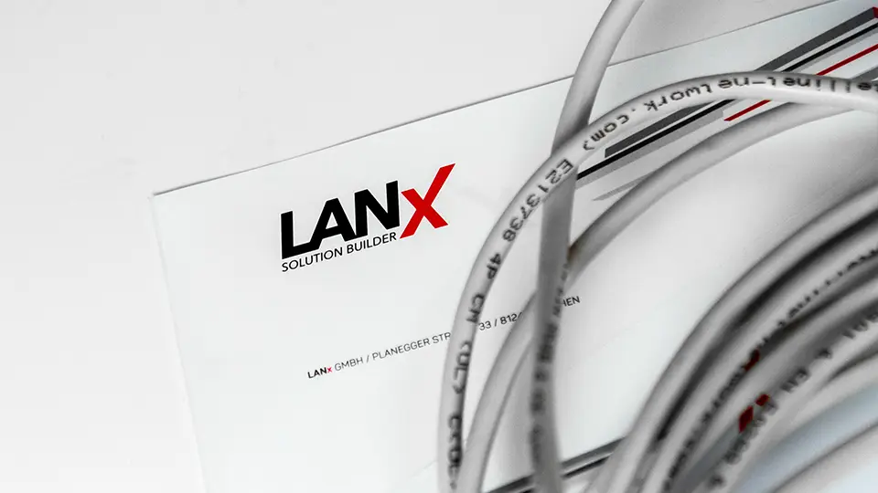 Geschäftsausstattung IT Service: Briefpapier LANx