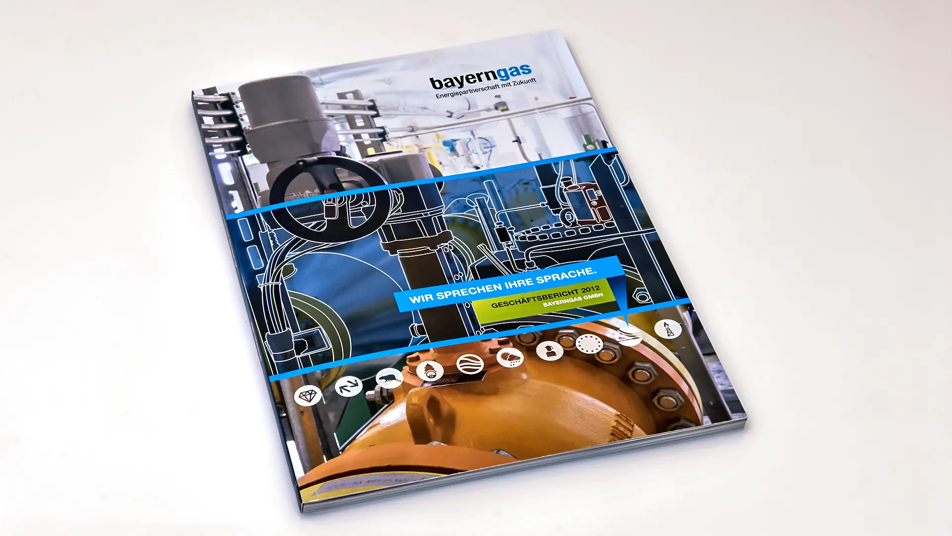Geschäftsbericht Energiewirtschaft: Bayerngas-Konzern 2012 – Umschlag/Titel