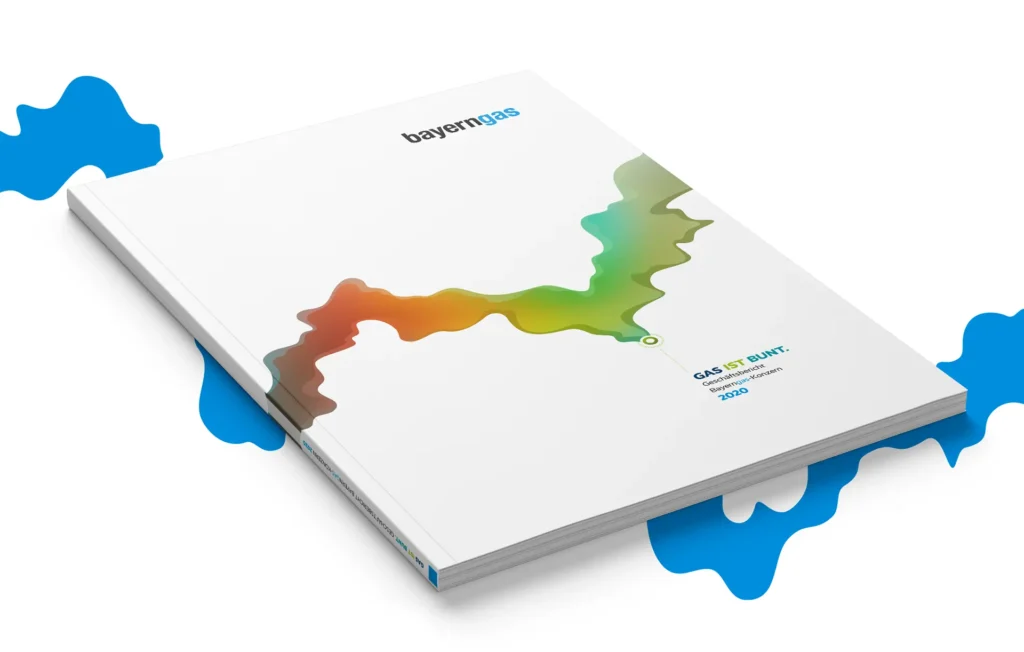 Finanzkommunikation Energie: Titelseite des Geschäftsberichts 2020
