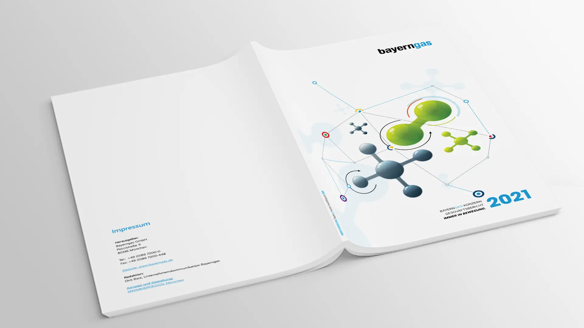 Geschäftsbericht Energiewirtschaft: Bayerngas-Konzern 2021 – Umschlag
