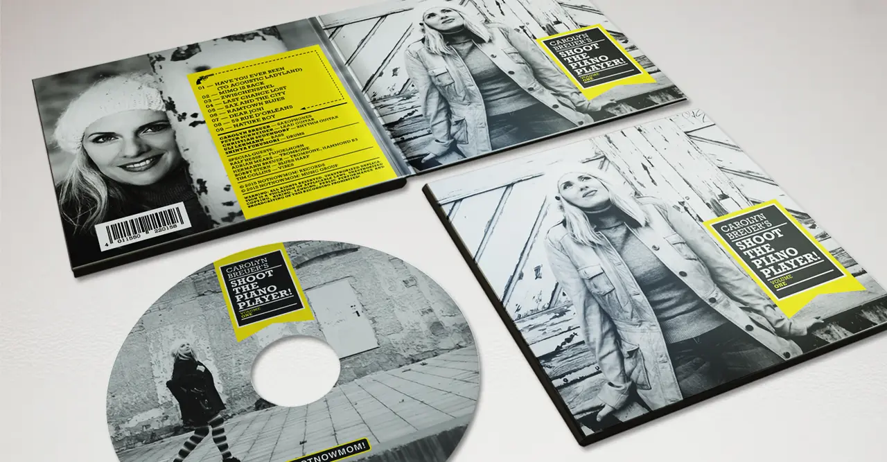 Design Paket Jazzmusikerin Carolyn Breuer: CD-Packaging