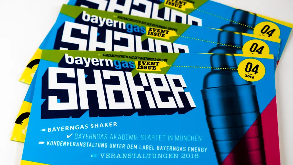 Mitarbeiterzeitschrift Sonderformat – Bayerngas Shaker 04