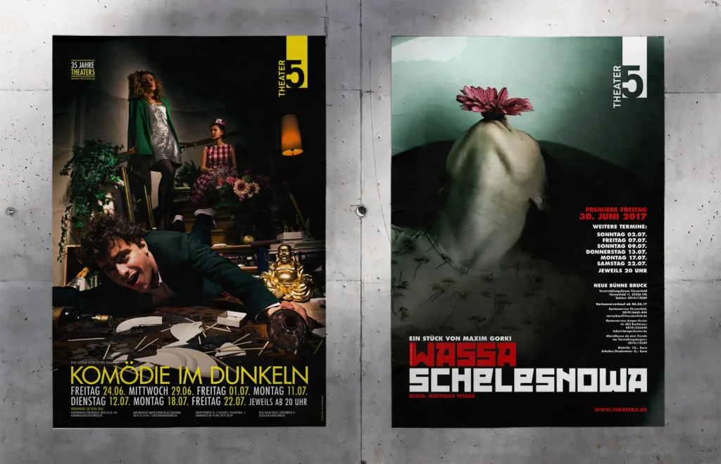 Kultur Branding Theater5: Plakate – Komödie im Dunkeln, Wassa Schelesnowa