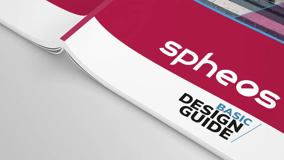 Titelseite des spheos Design Guides
