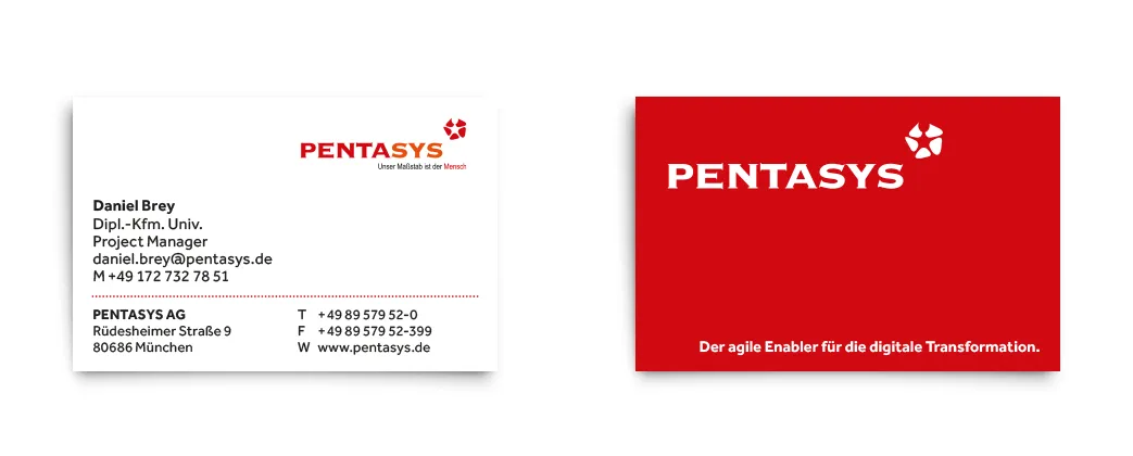 Corporate Design IT Beratung – Visitenkarten