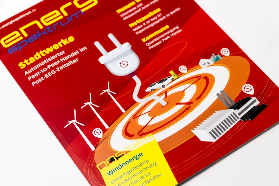 Editorial Design: Energiespektrum – Windenergie, Titel