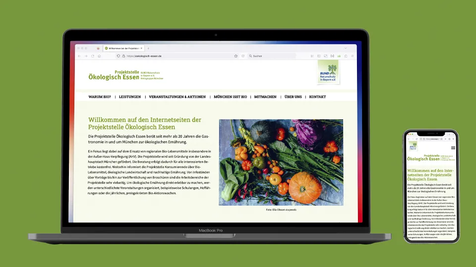 Homepage des Bund Naturschutz Projektstelle Ökologisch Essen