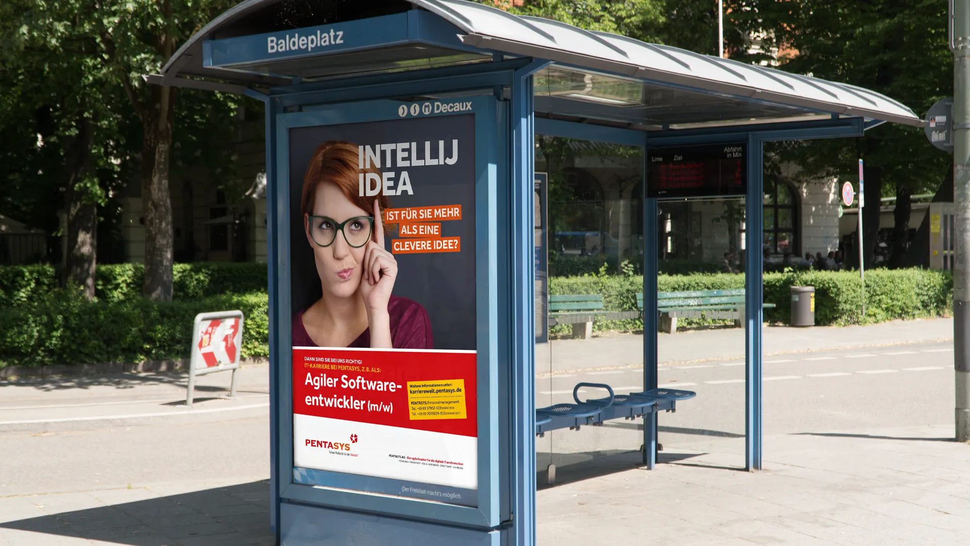 Employer Branding: Recruiting Kampagne an der Bushaltestelle