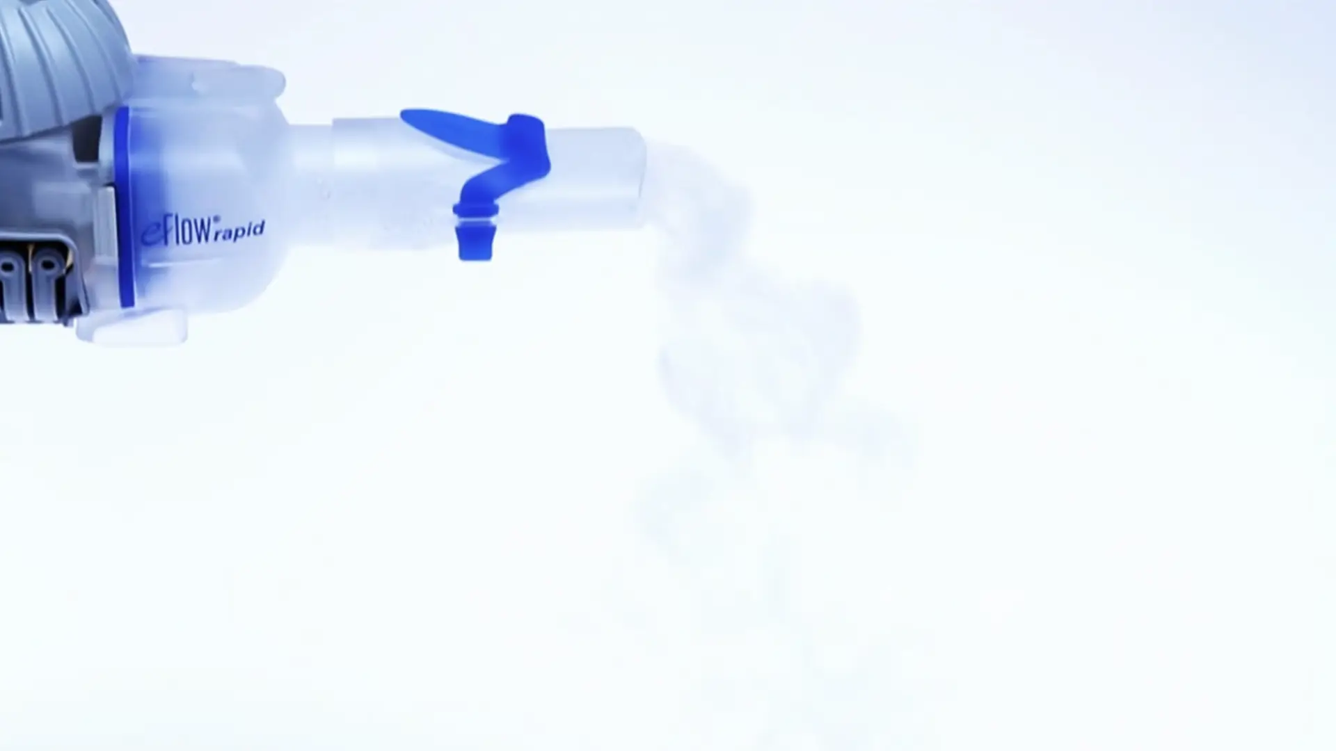Erklärfilm: Video-Bedienungsanleitung für ein Inhalationsgerät – Mundstück mit Dampf