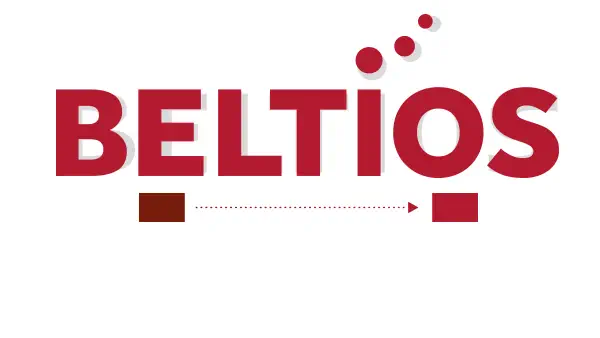 Redesign BELTIOS-Logo, altes und neues Logo übereinandergelegt