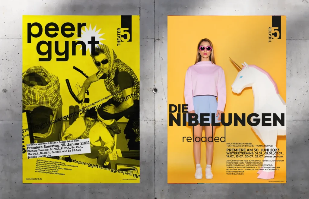 Kultur Branding Theater5: Plakate – Peer Gynt, Die Nibelungen – Reloaded