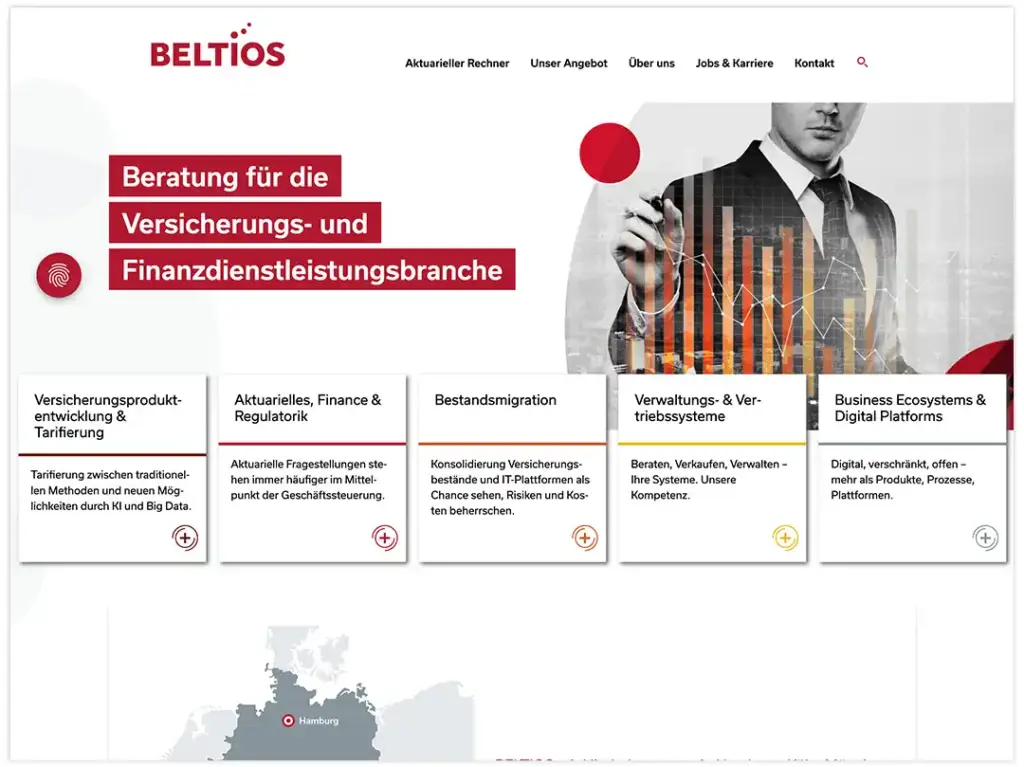 Homepage BELTIOS GmbH