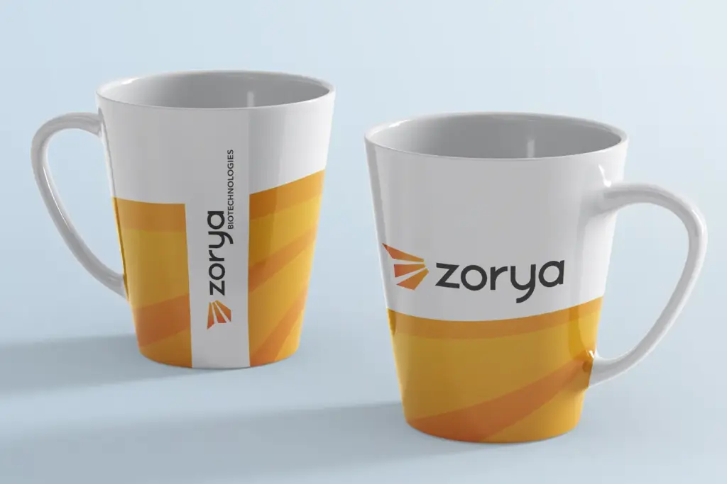 Geschäftsausstattung: Tassen mit Logodesign