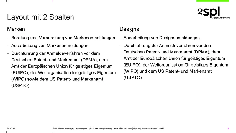 2SPL Powerpoint Master Folgeseite