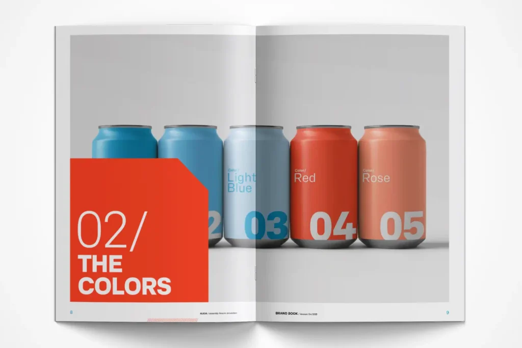 Re-Branding: ALICIA Brandbook Brand Farben – Titel