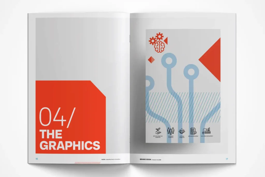 Re-Branding: ALICIA Brandbook Grafische Sprache – Titel