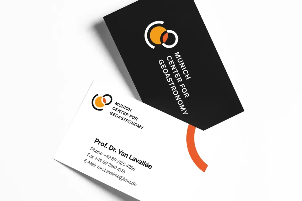 Visitenkarte für das Munich Center for Geoastronomy