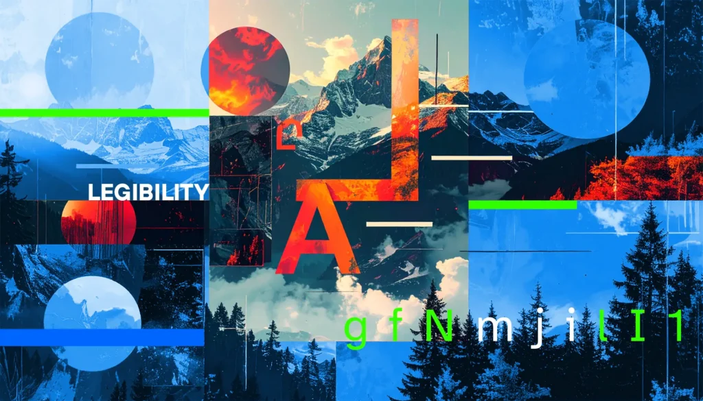 Grafik: Lesbarbkeit von Schriften