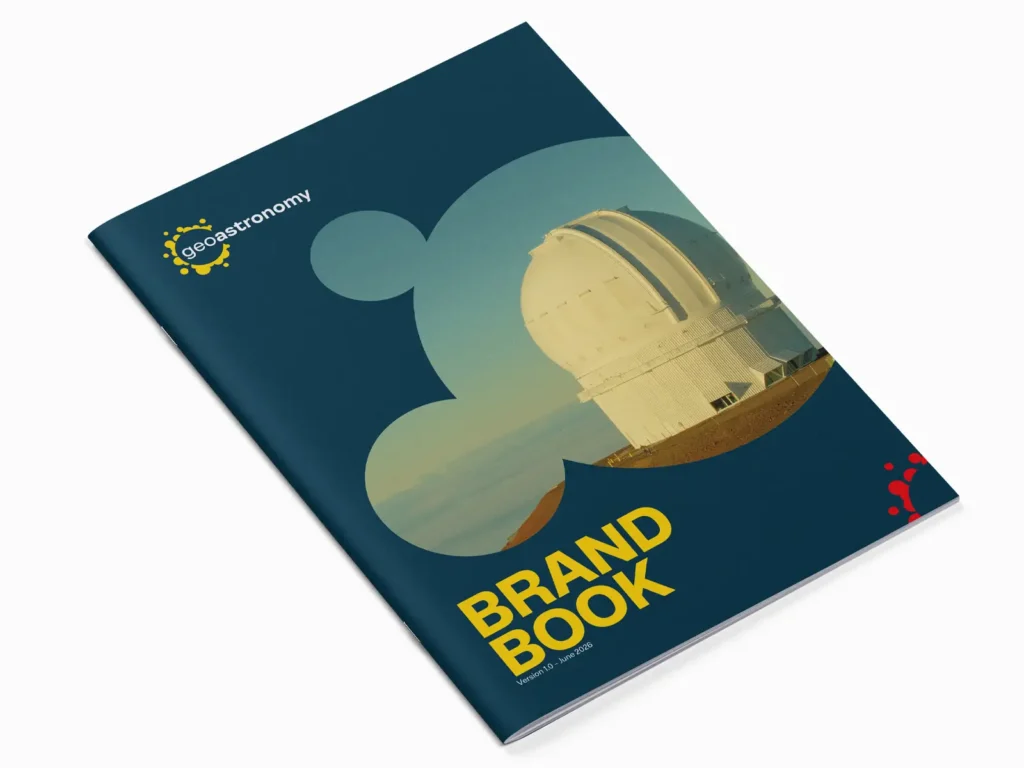 Branding: Brandbook – Titel – zum Basic Branding des Geoastronomy-Projekts